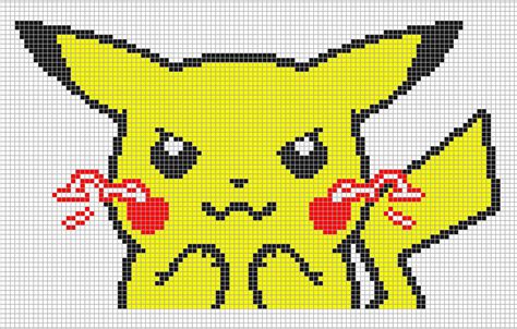 Piq Pikachu 100x100 Pixel Art By Endergirl