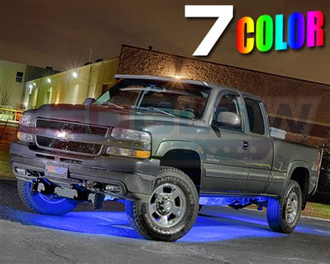 Ledglow 6pc 7 Color Slimline Truck Underbody Underglow Smd Led Lighting