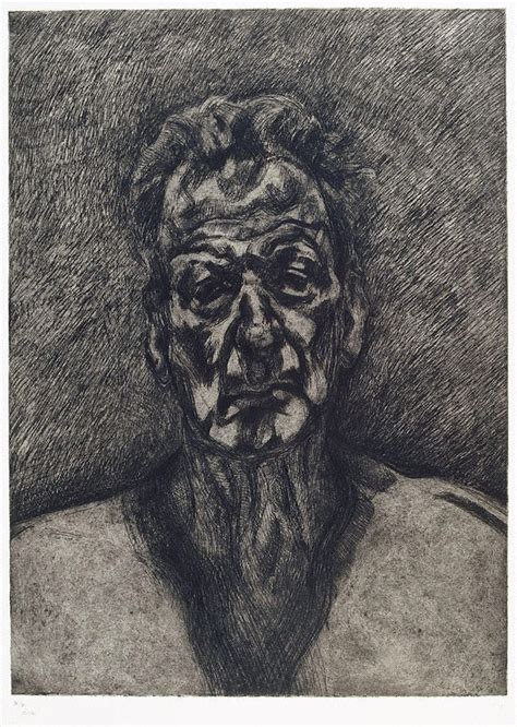 Self Portrait Reflection 1996 By Lucian Freud Art Gallery Of Nsw