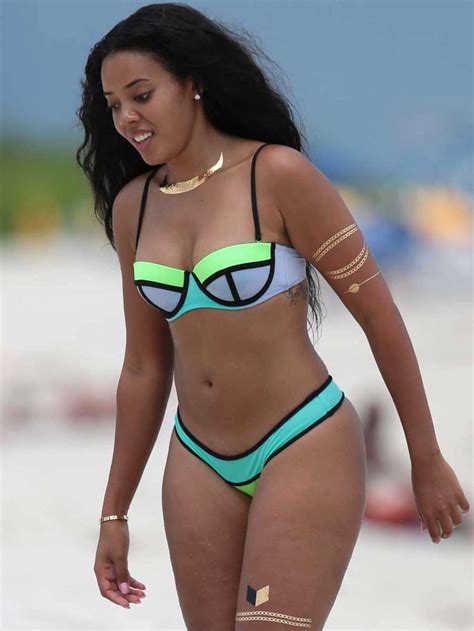 Angela Simmons Wearing Bikini In Miami Gotceleb