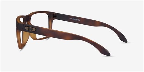 oakley holbrook rx rectangle matte brown tortoise frame glasses for men eyebuydirect