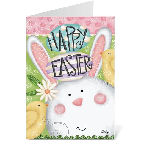Happy Easter Bunny Card Colorful Images