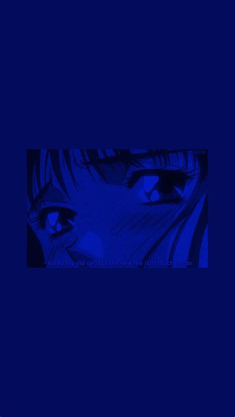 Female anime character illustration, wlop, artwork, women, digital art. aesthetic blue dark anime wallpaper lockscreen homescre...