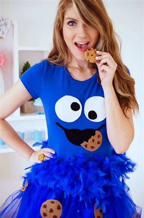 The Joy Of Fashion Halloween Cute Homemade Cookie Monster Costume