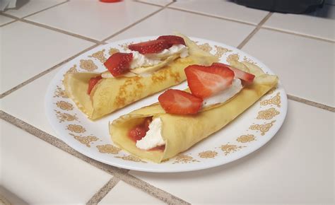 Strawberry And Creme Filled Crêpes Mr Gs Cookbook