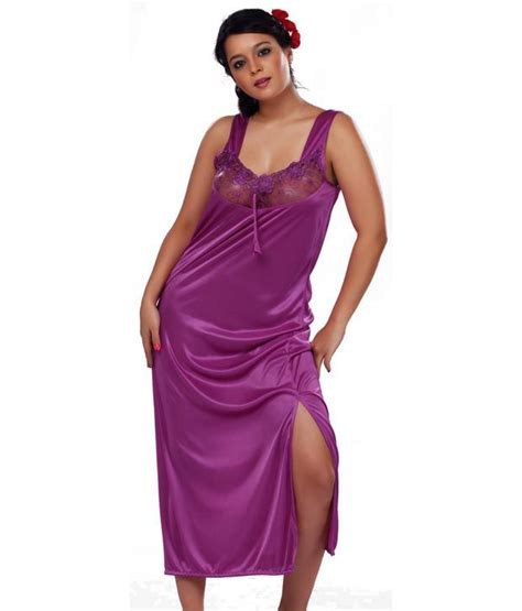 Buy Lucy Secret Pink Satin Nighty Online At Best Prices In India Snapdeal