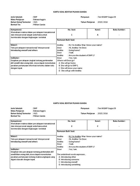 Kamu bisa menerapkannya dengan cara menghilangkan jawabannya terlebih dahulu, kemudian nantinya kamu kerjakan terlebih. Contoh Soal Analytical Exposition Dalam Bentuk Pilihan Ganda Beserta Jawabannya - Berbagi Bentuk ...