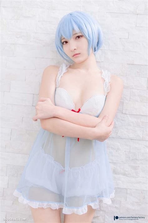 Fantasy Factory Evangelion Rei Ayanami Naked Cosplay Asian 24