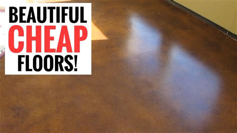 Amazingly Cheap And Stunningly Beautiful Floors Easy Diy Stained