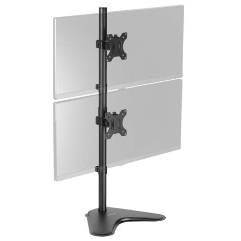 Vivo Dual Lcd Monitor Desk Vertical Stand Mount Fits 2 Screens Up To