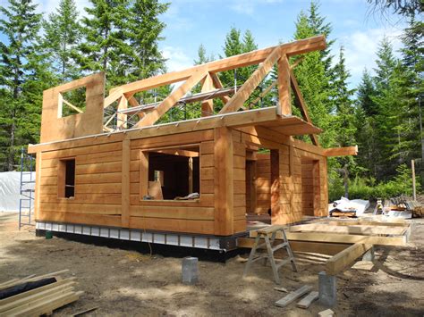 Gulf Islands Log Cabin Update ⋆ Tamlin Homes Timber Frame Home Packages