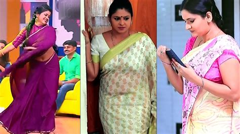 Kannada Tv Serial Reality Television Show Actress In Saree Mix Youtube