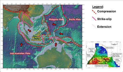 se asia present day plate tectonic setting the baram delta lies on the download scientific