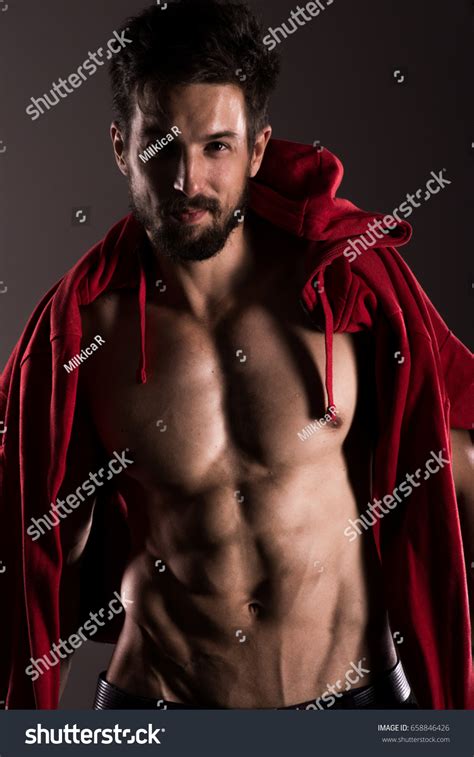 Sexy Athletic Male Model Perfect Six Stock Photo Edit Now 658846426