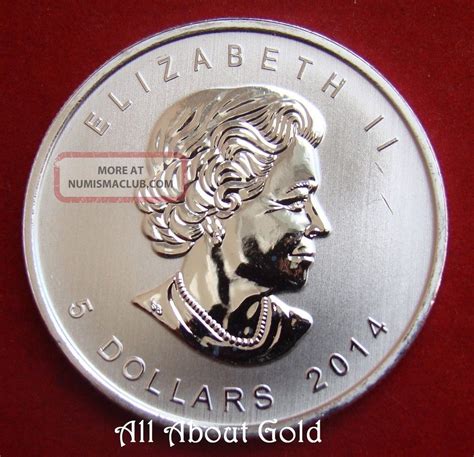 2014 Silver Coin 1 Troy Ounce Oz Five Blessings Canada Bat Deer Crane