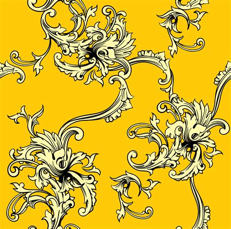 Seamless vector background. Baroque pattern. - Download ...