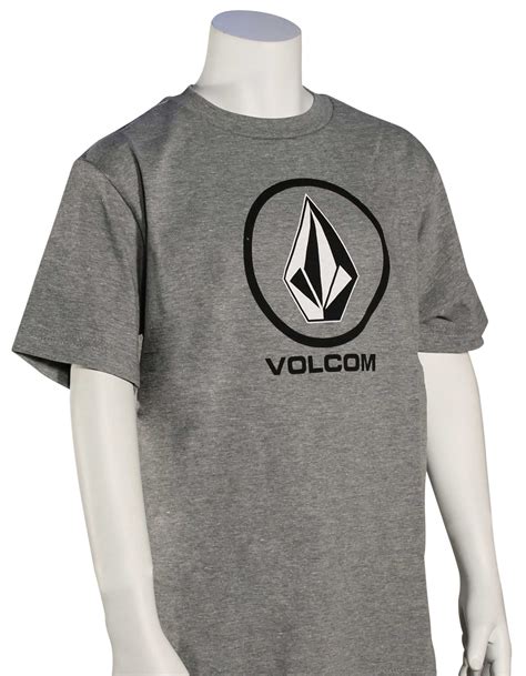 Volcom Boys New Circle T Shirt Heather Grey