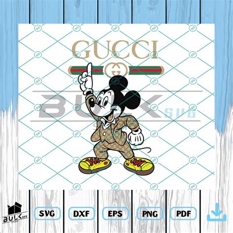 Gucci And Disney Inspired Svg Mickey Mouse Svg Cricut File Svg
