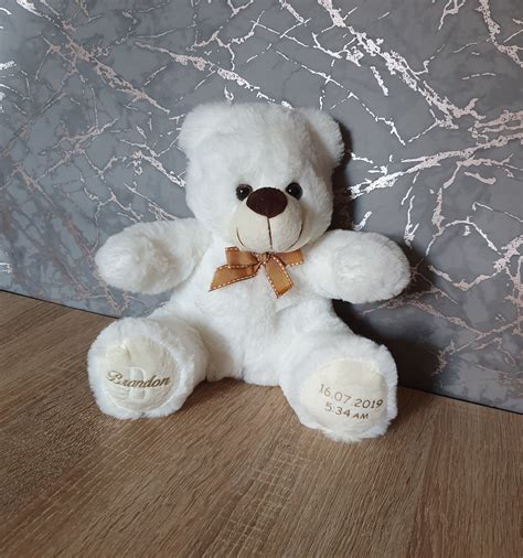 Personalised Baby Teddy Bear New Baby Gifts New Mum Baby Etsy Uk