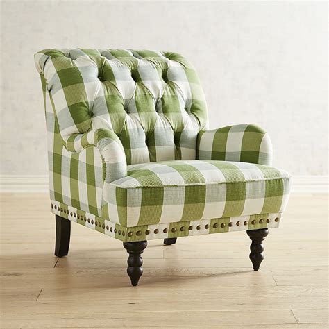 Save 15% in cart on select furniture with code july. Chas Green Plaid Chair | Plaid chair, Armchair, Furniture