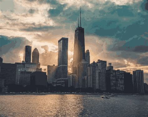 Chicago City Gif Chicago City Buildings Discover Share Gifs