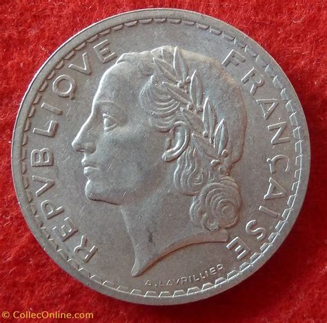 Lavrillier 5 Francs 1947 Coins World France Quatrième