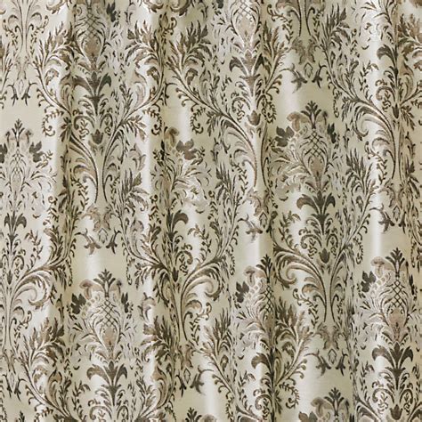 Brown And Silver Damask Fabric By The Yard Jacquard Fabric Etsy