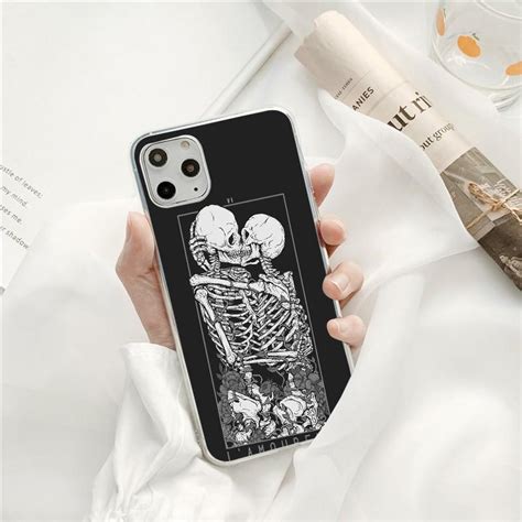 Dark Funny Skull Painted Phone Case For Samsung A51 A71 Note 10 Note 8