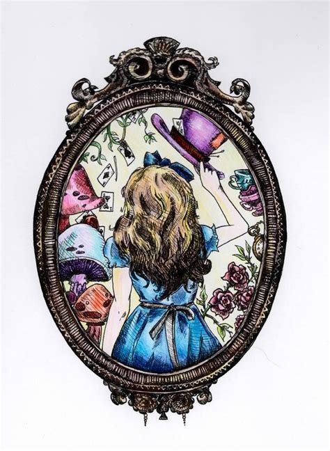 Through The Looking Glass Colored By Sweetsarcasm On Deviantart Alice
