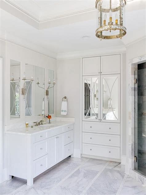 Build.com has been visited by 100k+ users in the past month Mirrored Linen Cabinet - Transitional - Bathroom