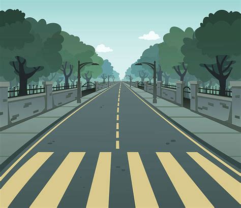 Royalty Free City Road Clip Art Vector Images And Illustrations Istock
