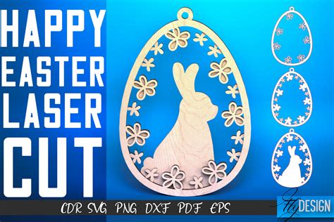 Happy Easter Egg Laser Cut Svg Easter Graphic By Flydesignsvg
