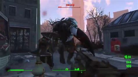 Fallout 4 Swan Boss Battle Hd Youtube