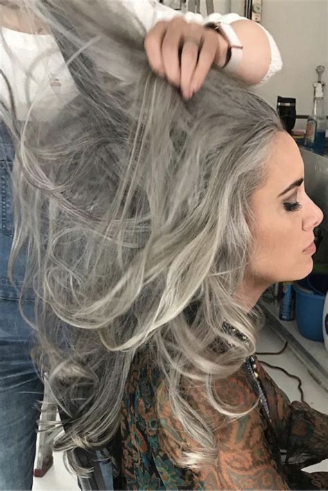 Grey Hair Dont Care Long Gray Hair Gorgeous Gray Hair Beautiful