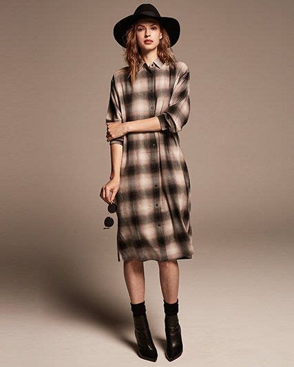 Flannel Dresses Dress Shirts For Women Womens Flannel Dress Checked