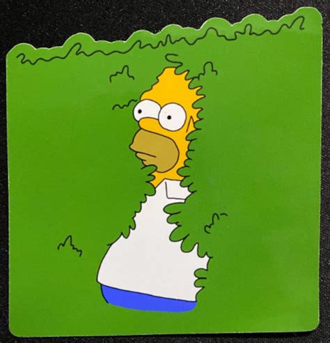 Homer Simpson Hiding In Bushes