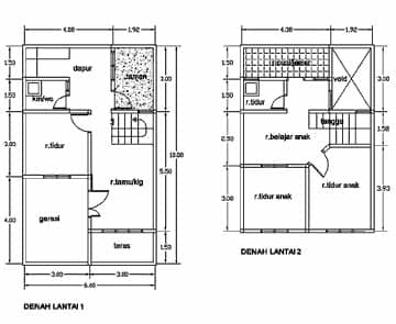 89 desain pintu utama (double doors). Gambar Desain Rumah Dengan Ukuran Tanah Kecil - Hontoh