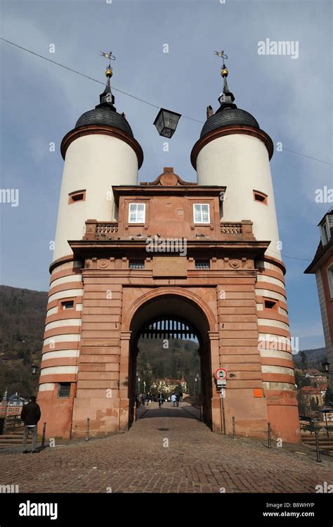The Old Bridge Gate In Heidelberg Germany Stock Photo Alamy
