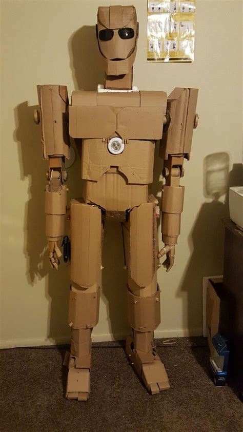 Cardboard Robot ¤ Life Size Stands About 45 Apprx ¤ Eyes Are My