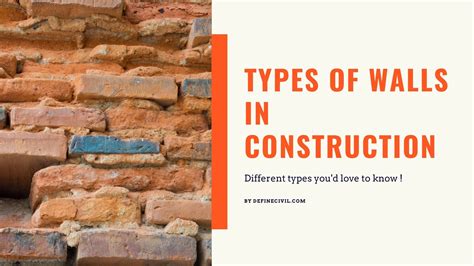 Types Of Walls In Construction Buildings Definecivil