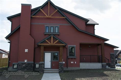 Red shaded vinyl siding colors. Red vinyl siding cedar truss viklund contracting - Viklund ...