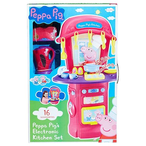 Peppa Pig Kitchen Cooking Play Set And Appliances