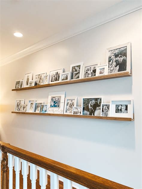 Diy Gallery Wall How To Style A Photo Ledge Shelf In 2021 Gallery