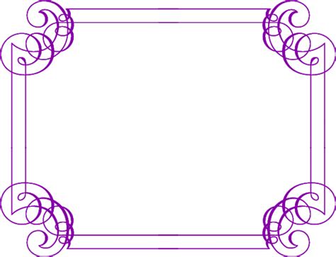 Download Fancy Border Png Transparent Purple Borders And Frames