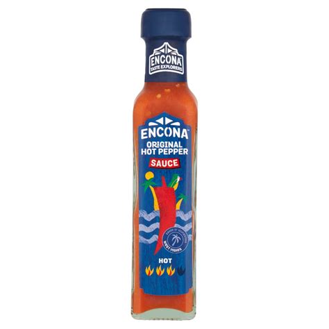 Encona Original Hot Pepper Sauce 142ml Britannialk