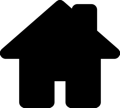 House Black Shape For Home Interface Symbol Svg Png Icon Free Download png image
