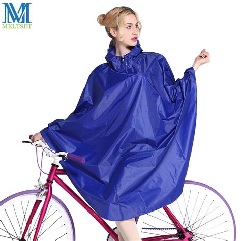 Fashion Bike Rain Poncho Women Hooded Raincoat Outdoor Bicycle Rainwear