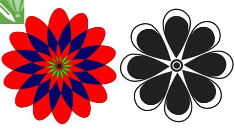 How To Make Flower Design In Corel Draw X7 Youtube