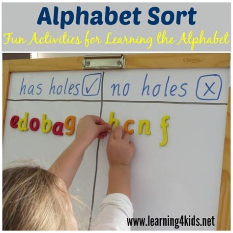 alphabet sort learning  kids
