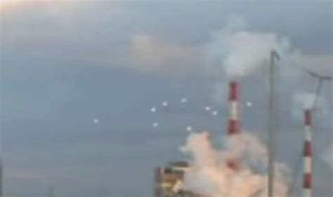 watch was fleet of 10 ufos filmed over power station an alien warning to earth science